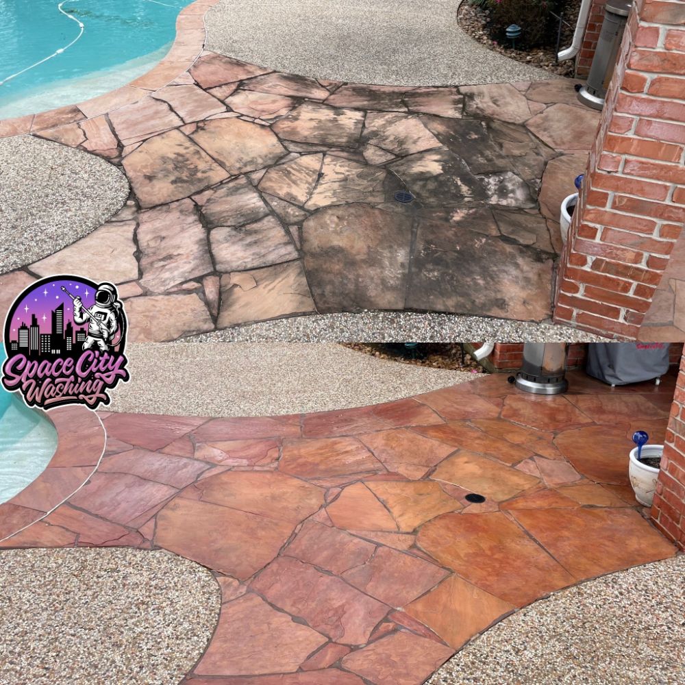 Pool deck cleaning in spring tx